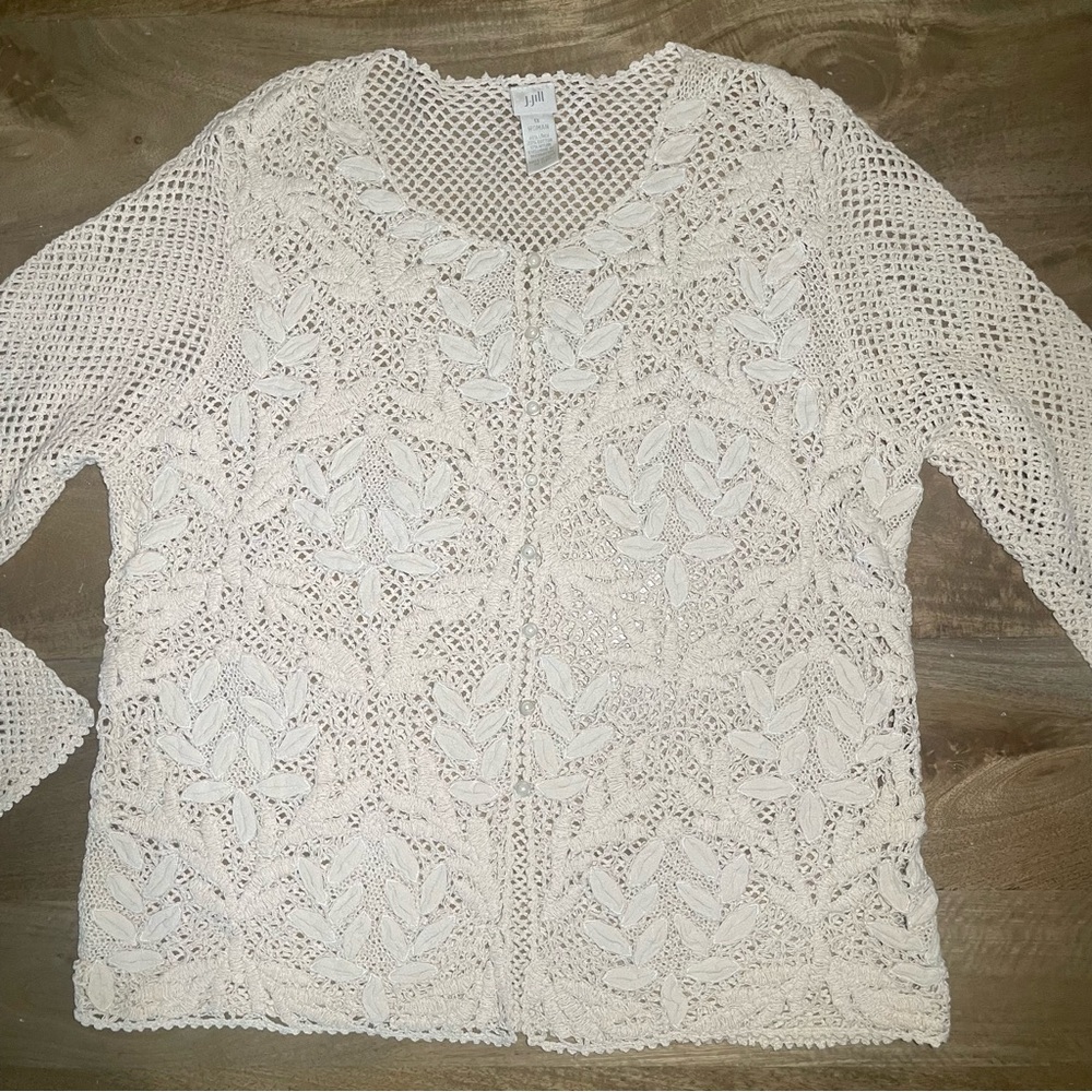 J. Jill Crochet Top